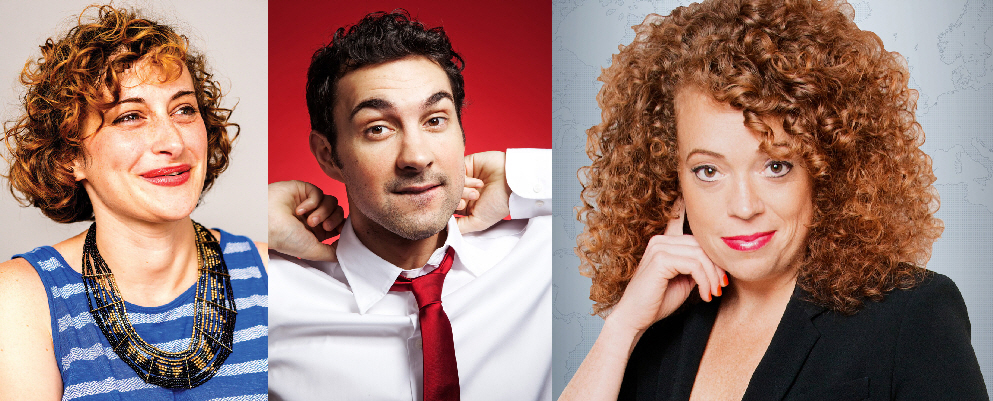 Jo Firestone, Mark Normand, and Michelle Wolf